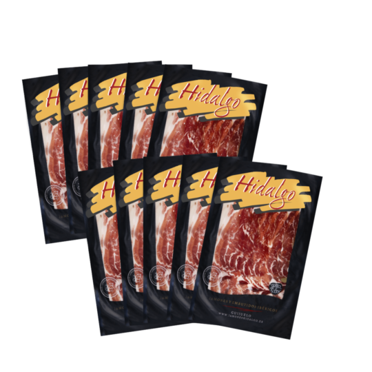 Pack 10 sobres de Jamón de Bellota Ibérico loncheado a máquina