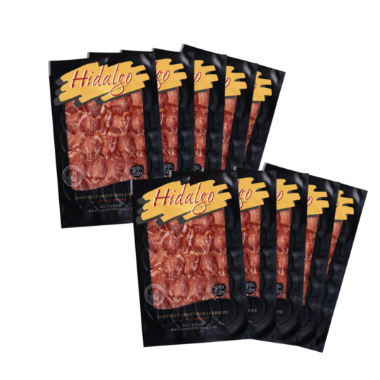 Pack 10 sobres de Lomo de Bellota Ibérico loncheado a máquina