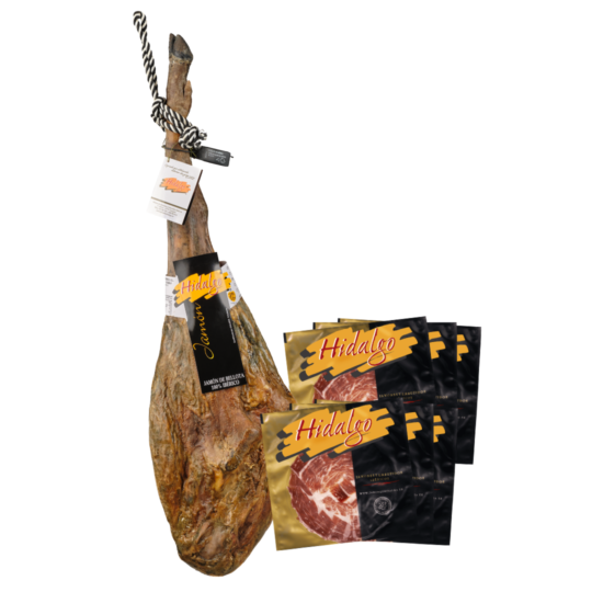 Jamón de Bellota 100% Ibérico cortado a cuchillo